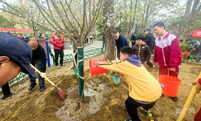 赢博体育北京西城区发展首都全民任务植树日举止(图2)